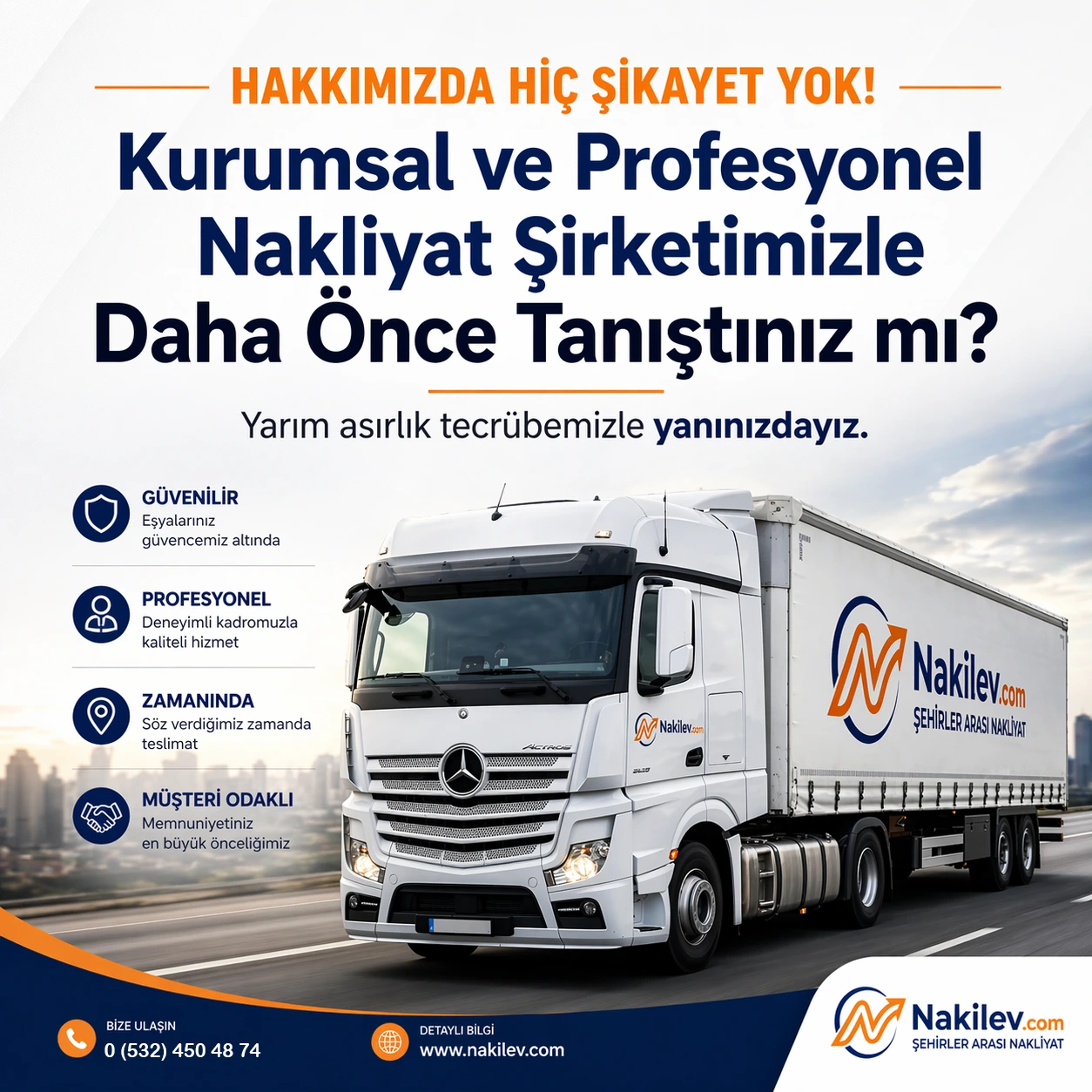 Nakilev şehirler arası nakliyat firması