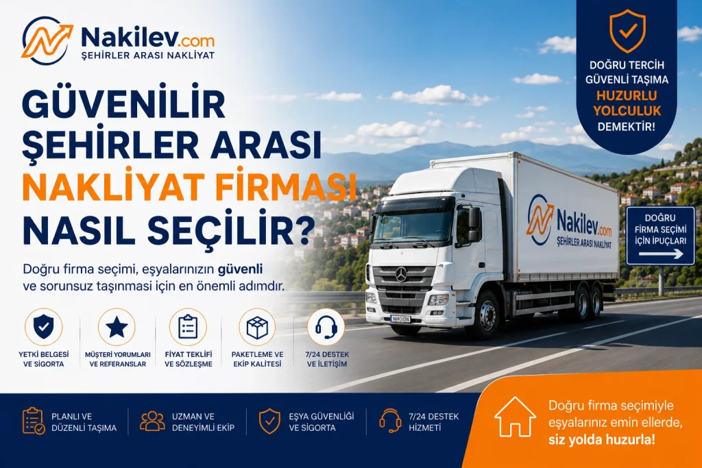 Güvenilir Şehirler Arası Nakliyat Firması Nasıl Seçilir